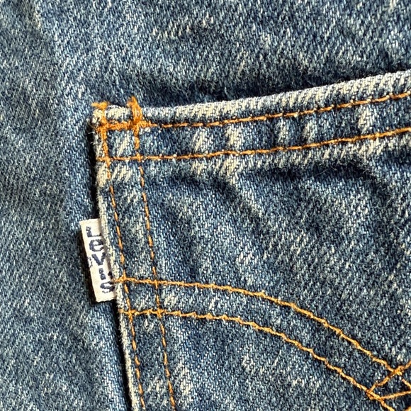 Levi's VINTAGE AND RARE - 70–80 Classic Blue Denim Vest with Sherpa Lining XL - Picture 4 of 10